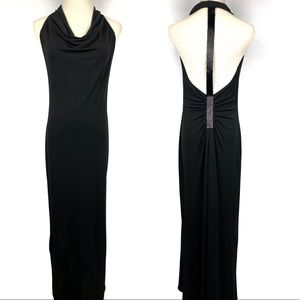 ADRIANNA PAPELL Evening Halter Back Sequin Dress